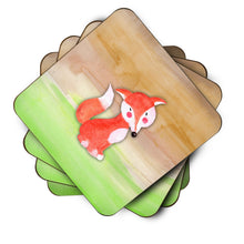 Load image into Gallery viewer, Fox Watercolor Foam Coaster  BB7436FC