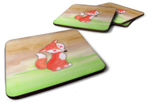 Load image into Gallery viewer, Fox Watercolor Foam Coaster  BB7436FC