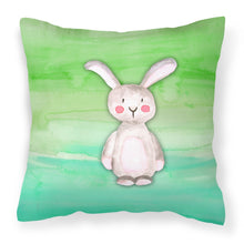 Load image into Gallery viewer, Bunny Rabbit Watercolor Fabric Decorative Pillow BB7437PW1818