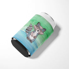 Load image into Gallery viewer, Raccoon Watercolor Can or Bottle Hugger BB7438CC