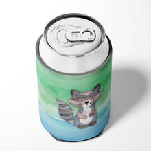 Load image into Gallery viewer, Raccoon Watercolor Can or Bottle Hugger BB7438CC