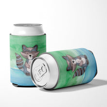 Load image into Gallery viewer, Raccoon Watercolor Can or Bottle Hugger BB7438CC