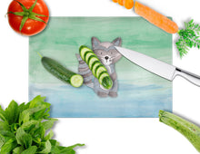 Load image into Gallery viewer, Raccoon Watercolor Glass Cutting Boards – Durable, Decorative Kitchen Art Large BB7438LCB