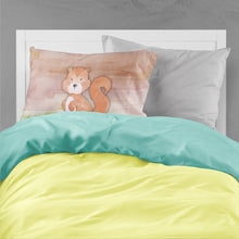 Load image into Gallery viewer, Squirrel Watercolor Fabric Standard Pillowcase – Artistic Decorative Front, White Back BB7439PILLOWCASE