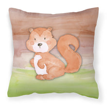 Load image into Gallery viewer, Squirrel Watercolor Fabric Decorative Pillow BB7439PW1818