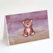 Load image into Gallery viewer, Bear Cub Watercolor Greeting Cards -  Blank Note Cards – 8-Pack of Artist-Designed Cards with Envelopes