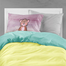 Load image into Gallery viewer, Bear Cub Watercolor Fabric Standard Pillowcase – Artistic Decorative Front, White Back BB7441PILLOWCASE