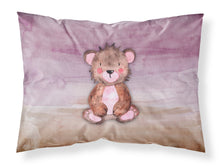 Load image into Gallery viewer, Bear Cub Watercolor Fabric Standard Pillowcase – Artistic Decorative Front, White Back BB7441PILLOWCASE