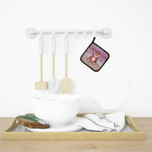 Load image into Gallery viewer, Bear Cub Watercolor Pot Holders - Set of 2 - Heat-Resistant Kitchen Essentials BB7441PTHD