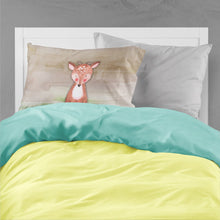 Load image into Gallery viewer, Baby Deer Watercolor Fabric Standard Pillowcase – Artistic Decorative Front, White Back BB7442PILLOWCASE