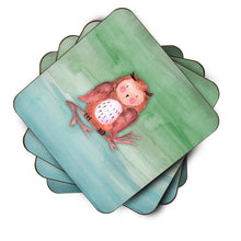 Load image into Gallery viewer, Brown Owl Watercolor Foam Coaster  BB7443FC