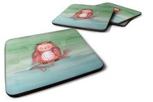 Load image into Gallery viewer, Brown Owl Watercolor Foam Coaster  BB7443FC