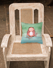 Load image into Gallery viewer, Brown Owl Watercolor Fabric Decorative Pillow BB7443PW1818