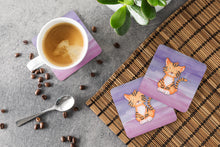 Load image into Gallery viewer, Tiger Cub Watercolor Foam Coaster  BB7444FC