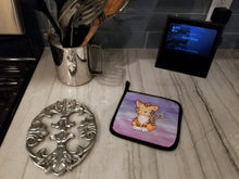 Load image into Gallery viewer, Tiger Cub Watercolor Pot Holders - Set of 2 - Heat-Resistant Kitchen Essentials BB7444PTHD
