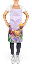 Load image into Gallery viewer, Purple and Yellow Iris Apron – Artist-Designed Kitchen, BBQ &amp; Craft Apron BB7445APRON
