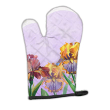 Load image into Gallery viewer, Purple and Yellow Iris Oven Mitt BB7445OVMT