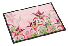 Load image into Gallery viewer, Pink Lillies Doormat - 24x36 Decorative Floor Mat – Indoor/Outdoor Rug with Artistic Flair BB7446JMAT