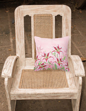 Load image into Gallery viewer, Pink Lillies Fabric Decorative Pillow BB7446PW1818