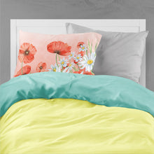 Load image into Gallery viewer, Poppies and Chamomiles Fabric Standard Pillowcase – Artistic Decorative Front, White Back BB7448PILLOWCASE