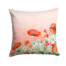 Load image into Gallery viewer, Poppies and Chamomiles Throw Pillow - 14x14 Decorative Pillow – Art for Your Home &amp; Patio BB7448PW1414