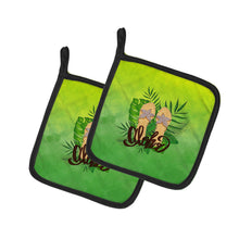 Load image into Gallery viewer, Aloha Flip Flops Pot Holders - Set of 2 - Heat-Resistant Kitchen Essentials BB7449PTHD