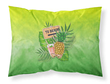 Load image into Gallery viewer, To the Beach Summer Fabric Standard Pillowcase – Artistic Decorative Front, White Back BB7450PILLOWCASE