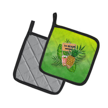 Load image into Gallery viewer, To the Beach Summer Pot Holders - Set of 2 - Heat-Resistant Kitchen Essentials BB7450PTHD