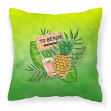 Load image into Gallery viewer, To the Beach Summer Fabric Decorative Pillow BB7450PW1818
