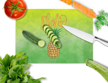 Load image into Gallery viewer, Aloha Pineapple Welcome Glass Cutting Boards – Durable, Decorative Kitchen Art Large BB7451LCB