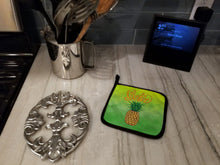 Load image into Gallery viewer, Aloha Pineapple Welcome Pot Holders - Set of 2 - Heat-Resistant Kitchen Essentials BB7451PTHD
