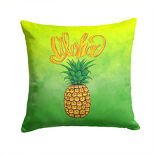 Load image into Gallery viewer, Aloha Pineapple Welcome Throw Pillow - 14x14 Decorative Pillow – Art for Your Home &amp; Patio BB7451PW1414