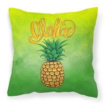 Load image into Gallery viewer, Aloha Pineapple Welcome Fabric Decorative Pillow BB7451PW1818