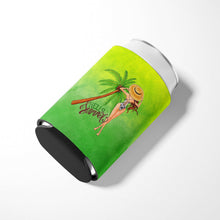Load image into Gallery viewer, Hello Summer Lady in Swimsuit Can or Bottle Hugger BB7452CC