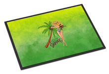Load image into Gallery viewer, Hello Summer Lady in Swimsuit Doormat - 24x36 Decorative Floor Mat – Indoor/Outdoor Rug with Artistic Flair BB7452JMAT