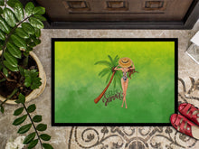 Load image into Gallery viewer, Hello Summer Lady in Swimsuit Doormat - 18x27 Decorative Floor Mat – Indoor/Outdoor Rug with Artistic Flair BB7452MAT