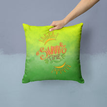 Load image into Gallery viewer, Summer Time Throw Pillow - 14x14 Decorative Pillow – Art for Your Home &amp; Patio BB7453PW1414