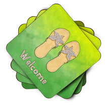 Load image into Gallery viewer, Flip Flops Welcome Foam Coaster  BB7454FC