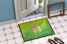 Load image into Gallery viewer, Flip Flops Welcome Doormat - 24x36 Decorative Floor Mat – Indoor/Outdoor Rug with Artistic Flair BB7454JMAT