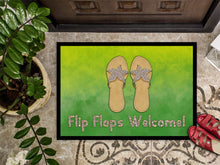 Load image into Gallery viewer, Flip Flops Welcome Doormat - 18x27 Decorative Floor Mat – Indoor/Outdoor Rug with Artistic Flair BB7454MAT