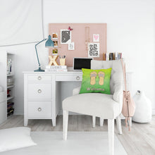 Load image into Gallery viewer, Flip Flops Welcome Throw Pillow - 14x14 Decorative Pillow – Art for Your Home &amp; Patio BB7454PW1414