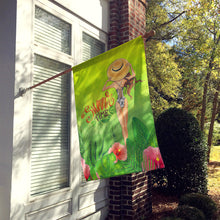 Load image into Gallery viewer, Summer Time Lady in Swimsuit Flag Canvas House Size BB7455CHF