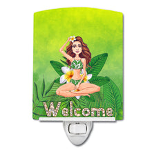 Load image into Gallery viewer, Welcome Lady in Bikini Summer Ceramic Night Light BB7457CNL