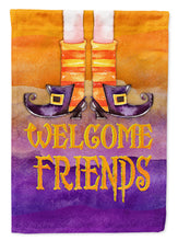Load image into Gallery viewer, Halloween Welcome Witches Feet Garden Flag - Outdoor Decorative Yard Flag