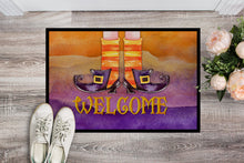 Load image into Gallery viewer, Halloween Welcome Witches Feet Doormat - 18x27 Decorative Floor Mat – Indoor/Outdoor Rug with Artistic Flair BB7459MAT