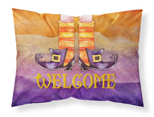 Load image into Gallery viewer, Halloween Welcome Witches Feet Fabric Standard Pillowcase – Artistic Decorative Front, White Back BB7459PILLOWCASE