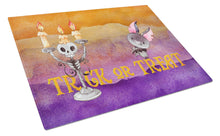 Load image into Gallery viewer, Halloween Trick or Treat Glass Cutting Boards – Durable, Decorative Kitchen Art Large BB7461LCB