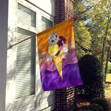 Load image into Gallery viewer, Halloween Sweets Ice Cream Skull Flag Canvas House Size BB7464CHF
