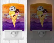 Load image into Gallery viewer, Halloween Sweets Ice Cream Skull Ceramic Night Light BB7464CNL