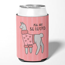 Load image into Gallery viewer, Nursery You are so Loved Llama Can or Bottle Hugger BB7469CC